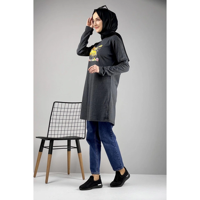 Moda Çizgi Desenli Tunik