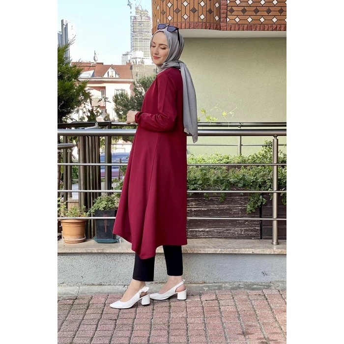 Moda Çizgi Desenli Tunik