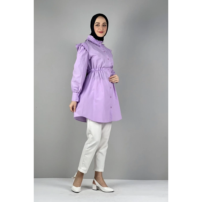 Moda Çizgi Desenli Tunik