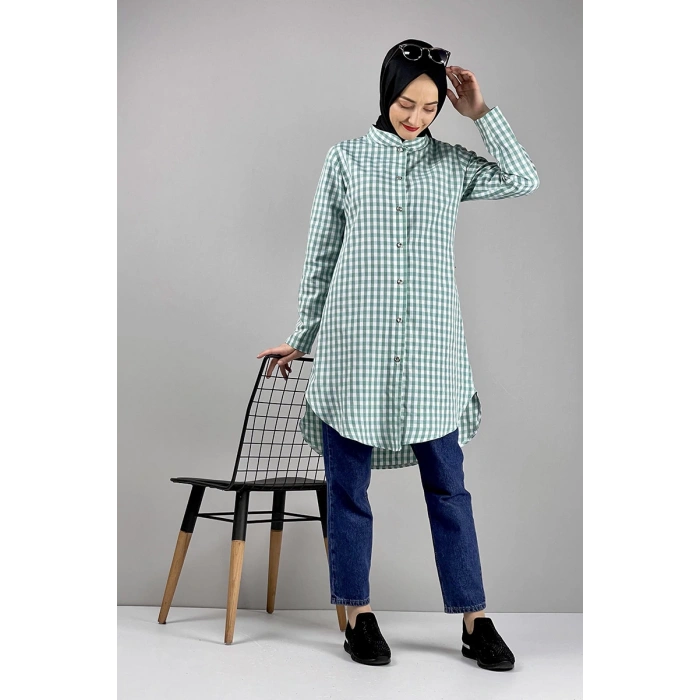 Moda Çizgi Desenli Tunik