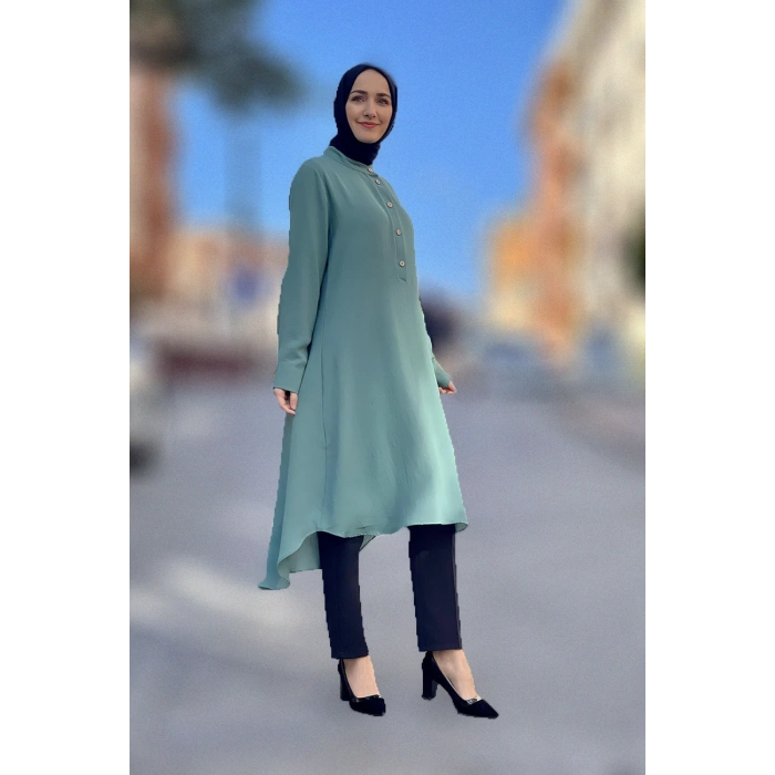 Moda Çizgi Desenli Tunik