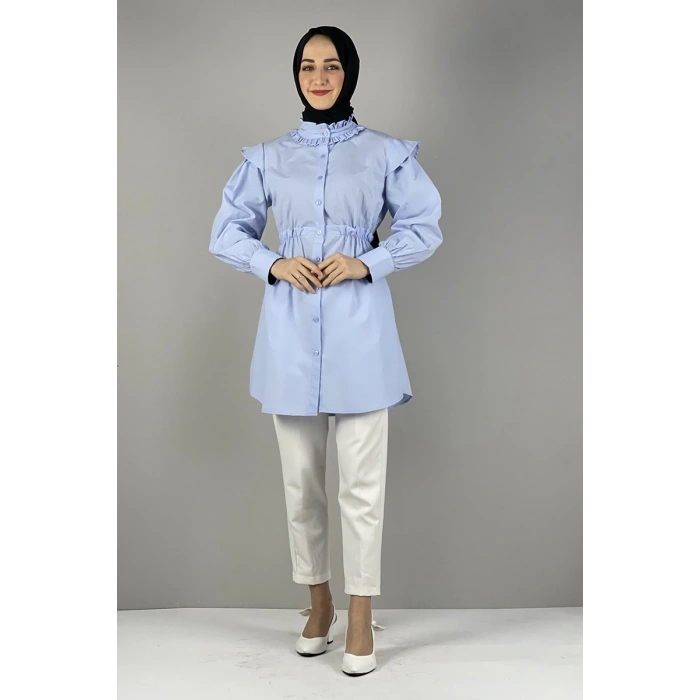 Moda Çizgi Desenli Tunik