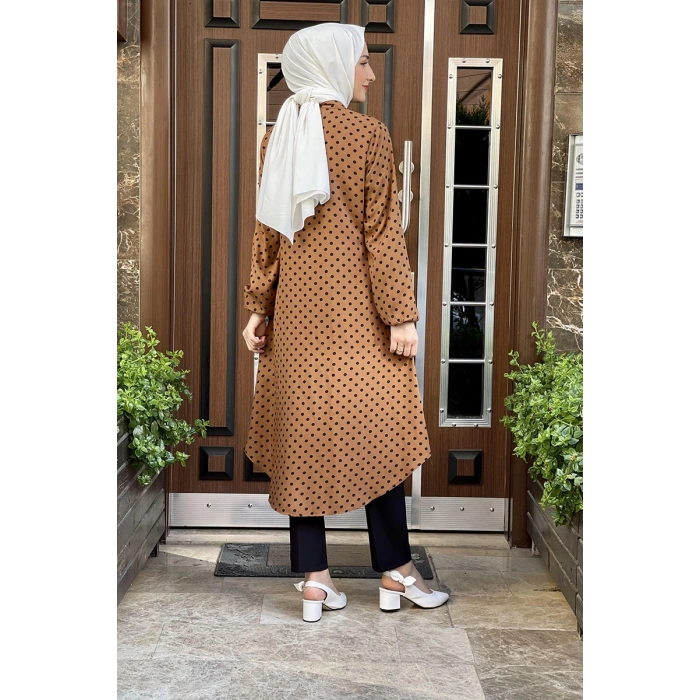 Moda Çizgi Desenli Tunik