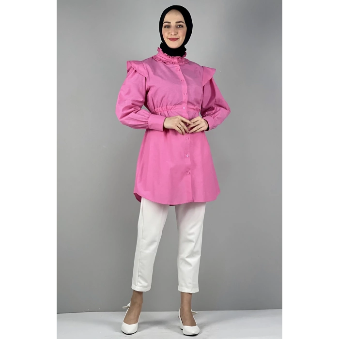 Moda Çizgi Desenli Tunik