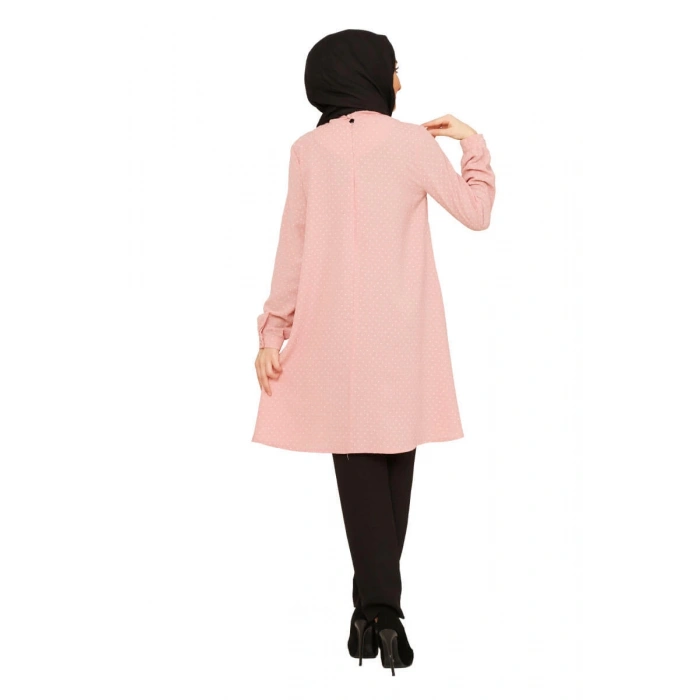 Moda Çizgi Desenli Tunik