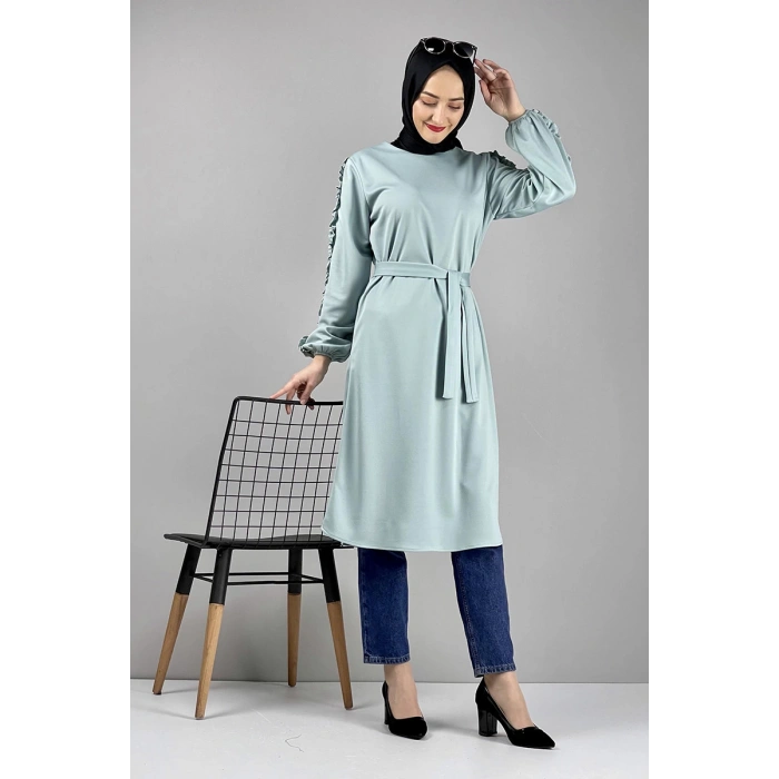 Moda Çizgi Desenli Tunik