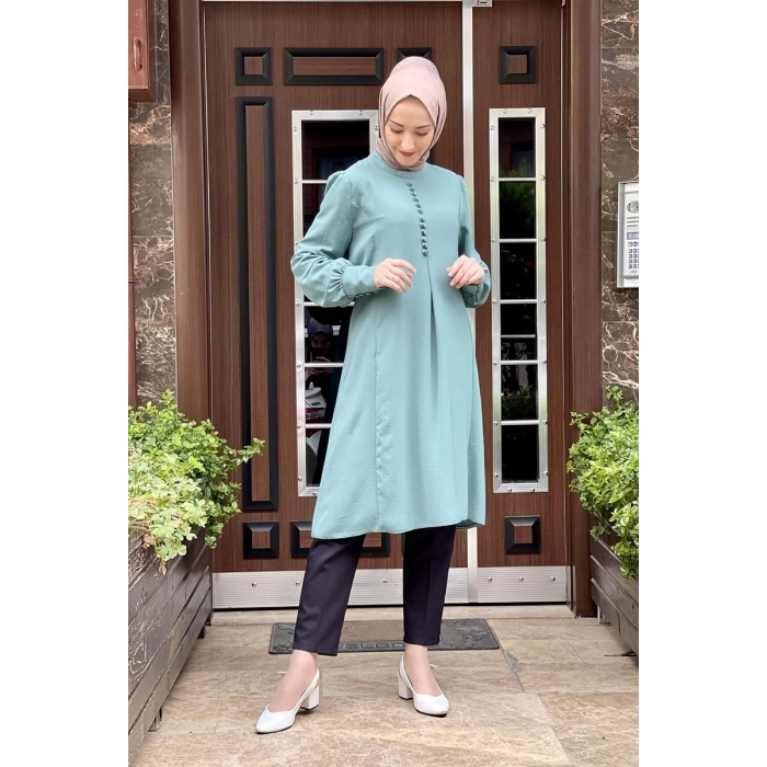 Moda Çizgi Desenli Tunik