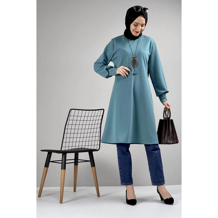 Moda Çizgi Desenli Tunik