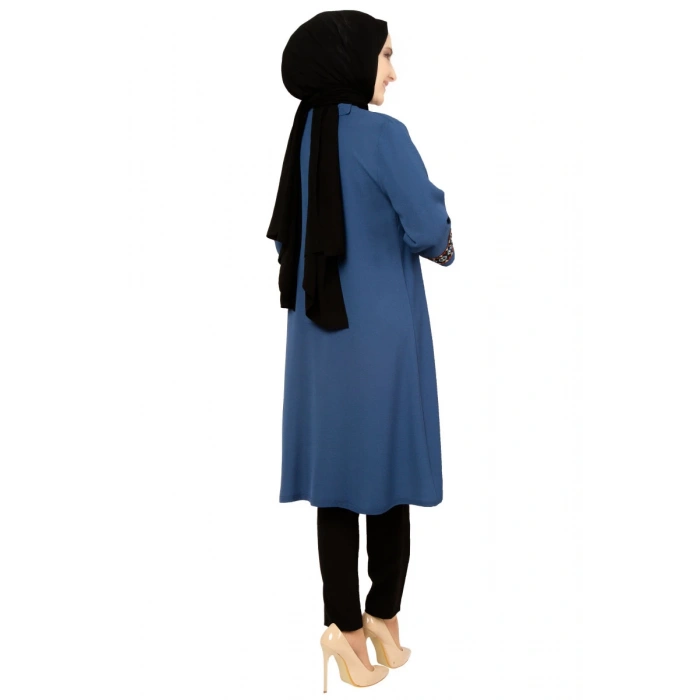 Moda Çizgi Desenli Tunik