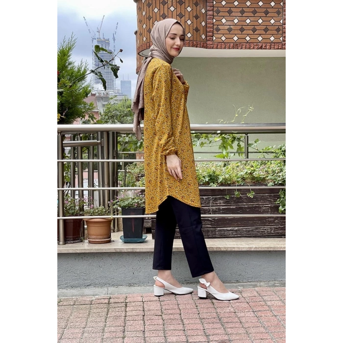 Moda Çizgi Desenli Tunik