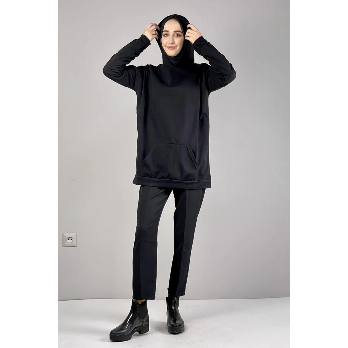 Moda Çizgi Desenli Tunik