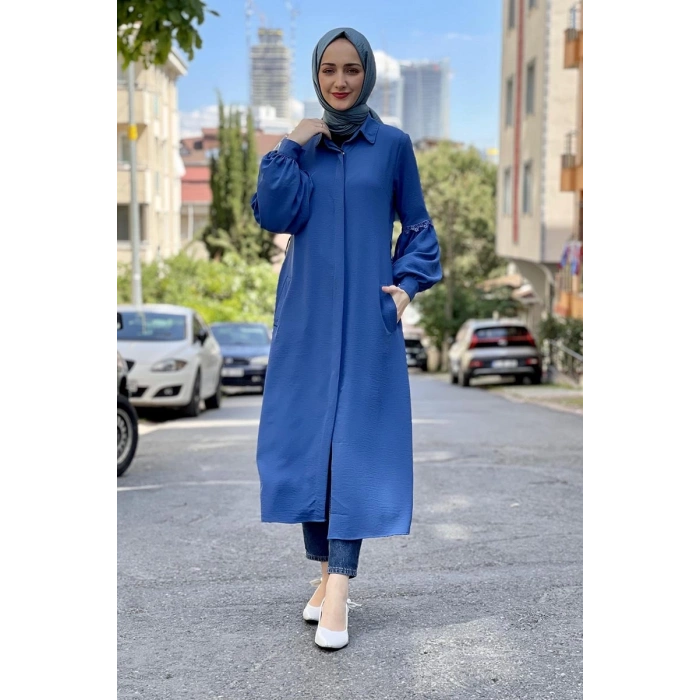 Moda Çizgi Desenli Tunik