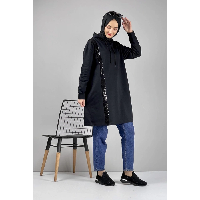 Moda Çizgi Desenli Tunik