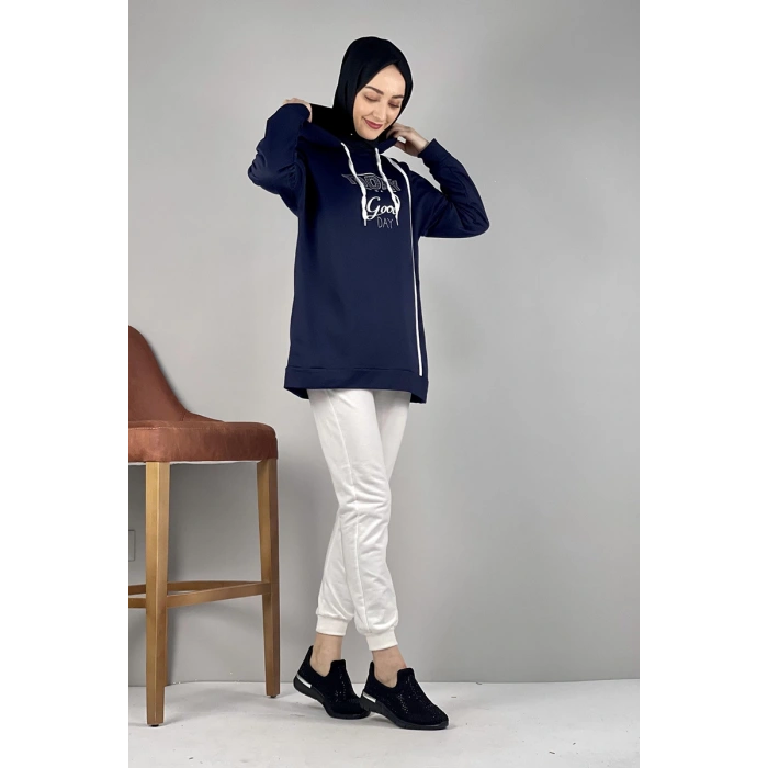 Moda Çizgi Desenli Tunik