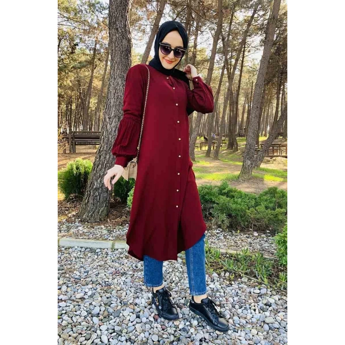 Moda Çizgi Desenli Tunik