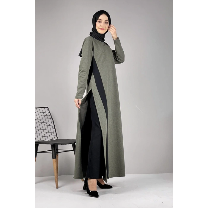 Moda Çizgi Desenli Tunik