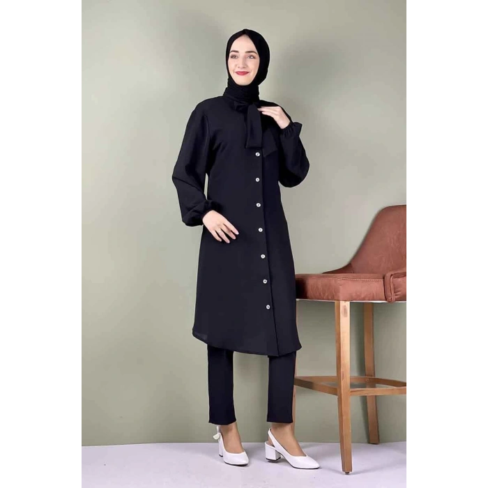 Moda Çizgi Desenli Tunik