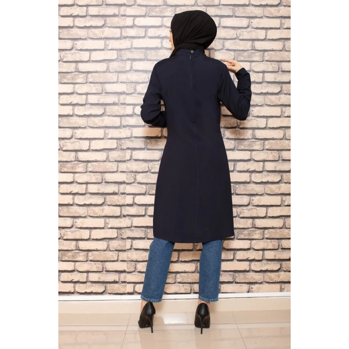 Moda Çizgi Desenli Tunik