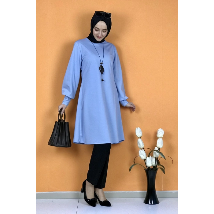 Moda Çizgi Desenli Tunik