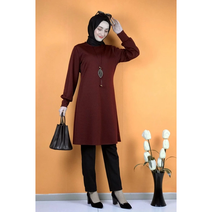 Moda Çizgi Desenli Tunik