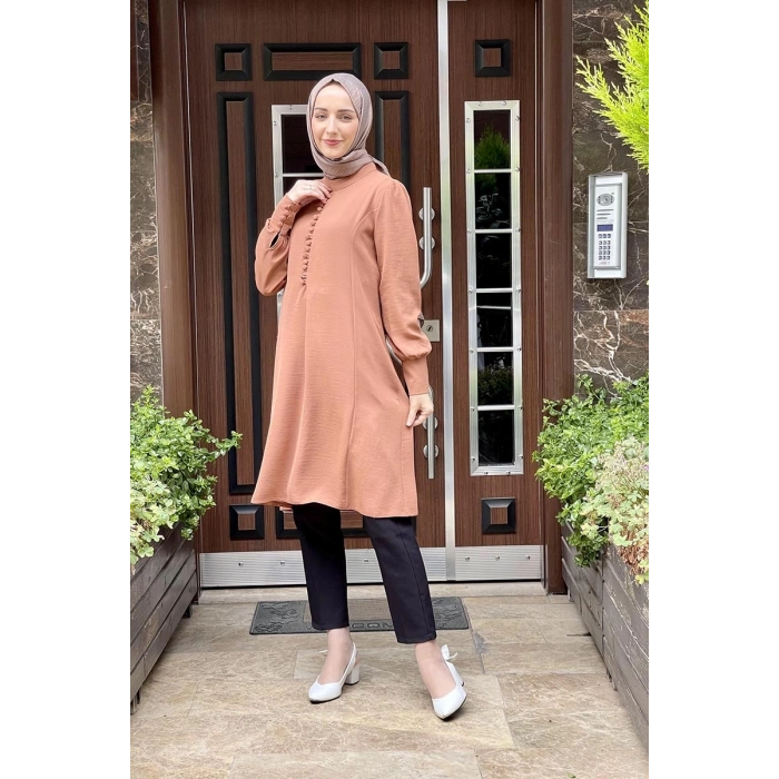 Moda Çizgi Desenli Tunik