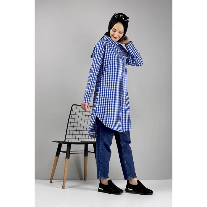 Moda Çizgi Desenli Tunik