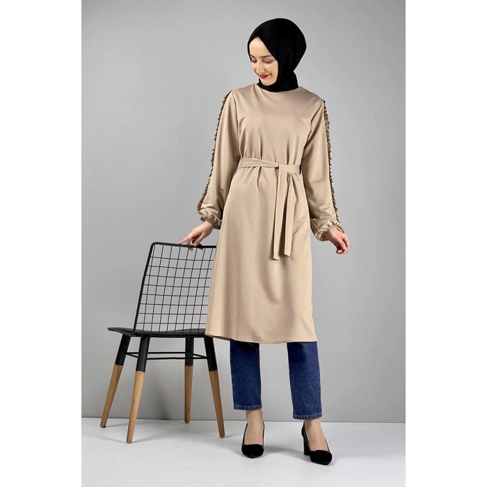 Moda Çizgi Desenli Tunik