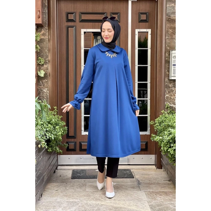 Moda Çizgi Desenli Tunik