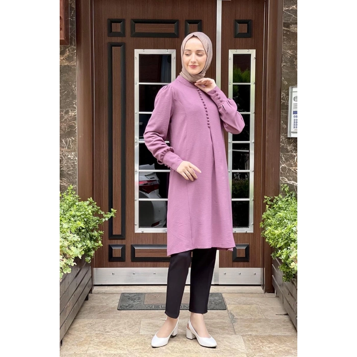 Moda Çizgi Desenli Tunik