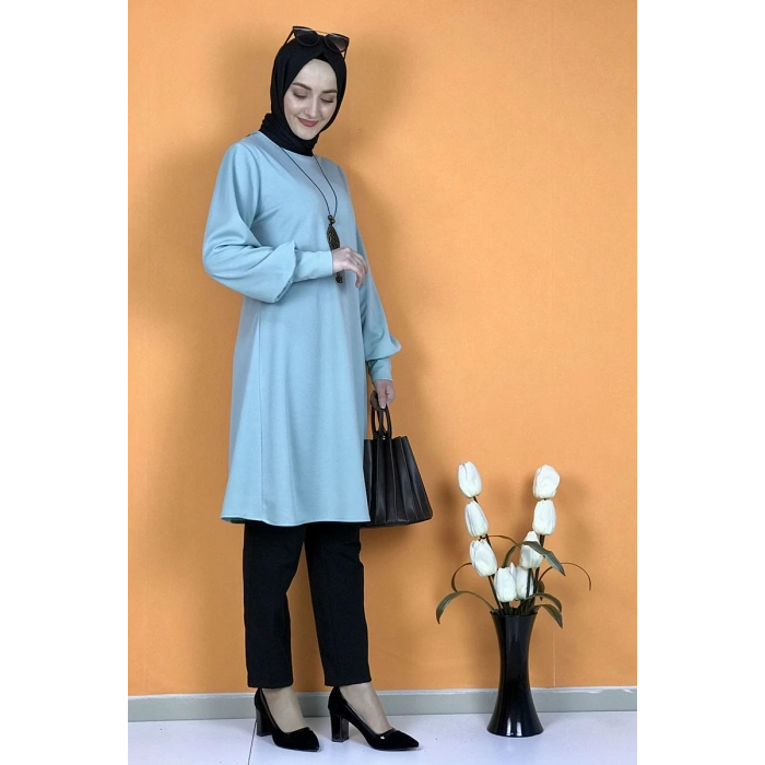 Moda Çizgi Desenli Tunik