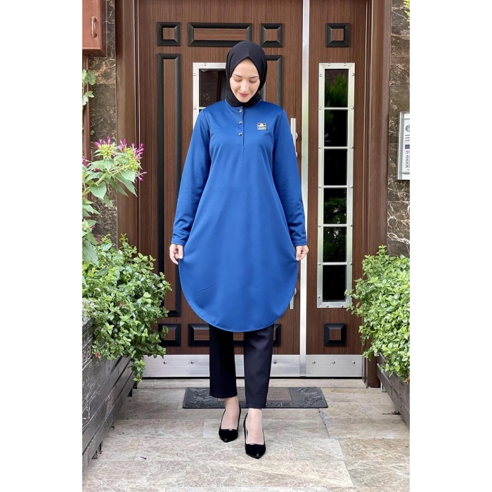 Moda Çizgi Desenli Tunik