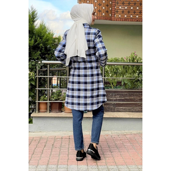 Moda Çizgi Desenli Tunik