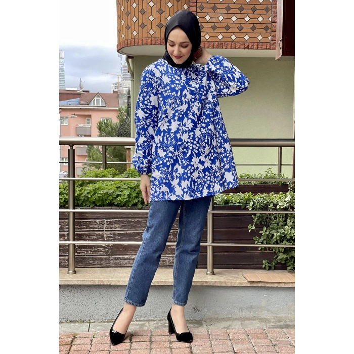 Moda Çizgi Desenli Tunik