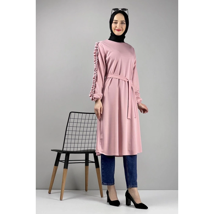 Moda Çizgi Desenli Tunik