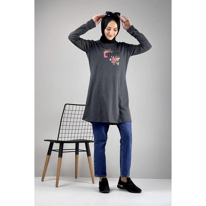 Moda Çizgi Desenli Tunik