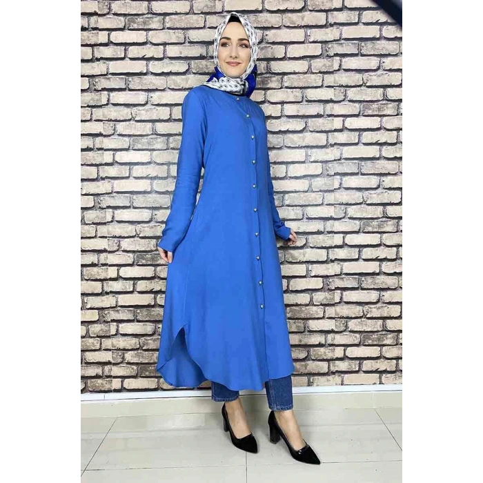 Moda Çizgi Desenli Tunik