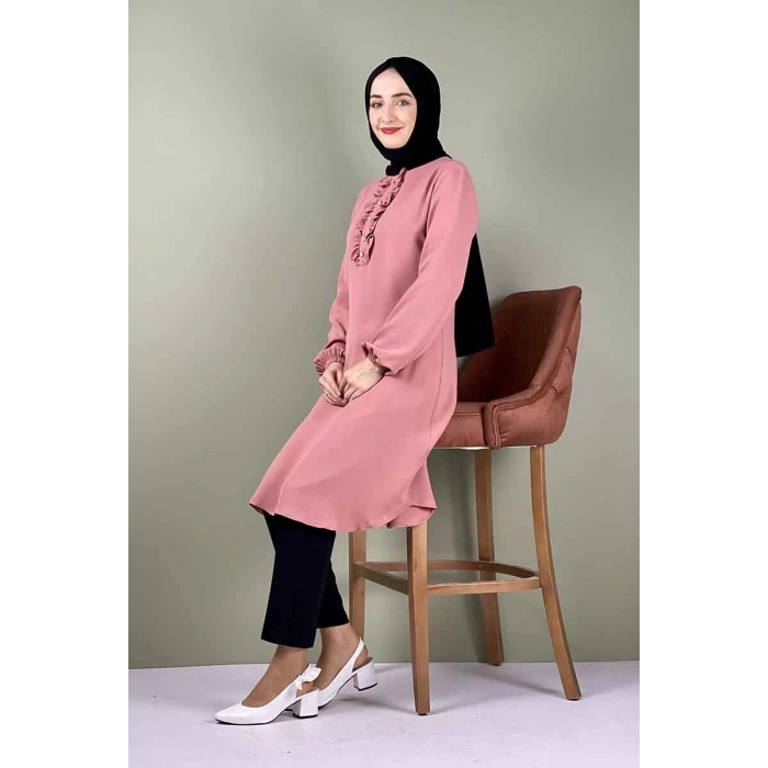 Moda Çizgi Desenli Tunik