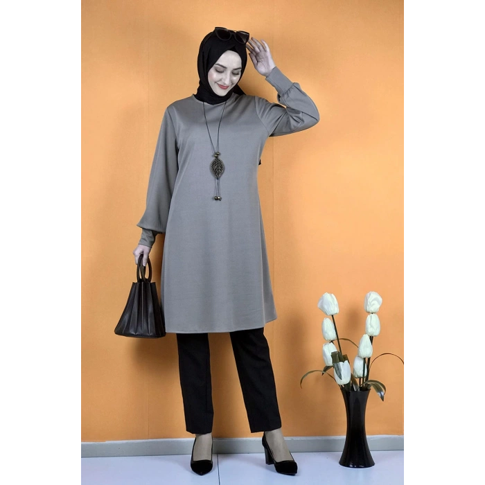 Moda Çizgi Desenli Tunik