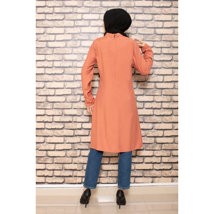 Moda Çizgi Desenli Tunik