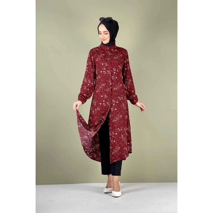 Moda Çizgi Desenli Tunik