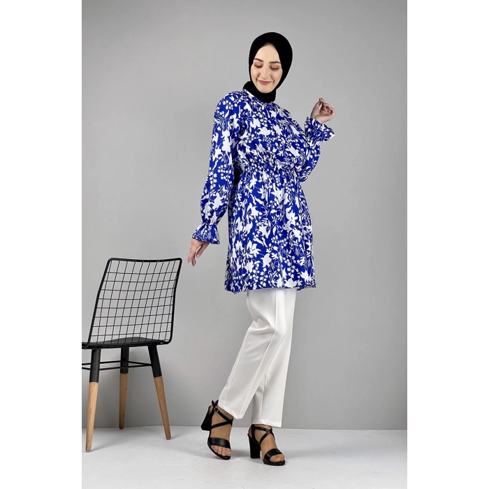 Moda Çizgi Desenli Tunik