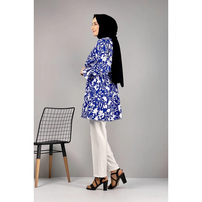 Moda Çizgi Desenli Tunik