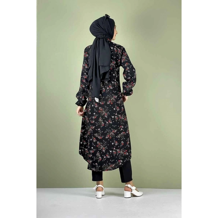 Moda Çizgi Desenli Tunik