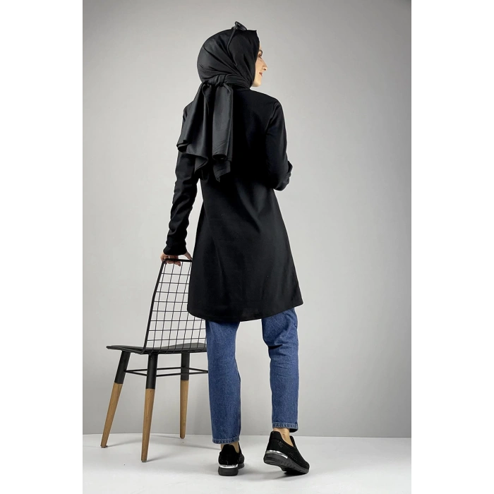 Moda Çizgi Desenli Tunik