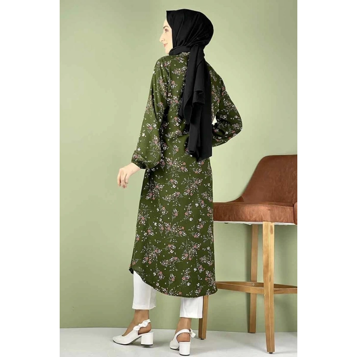 Moda Çizgi Desenli Tunik