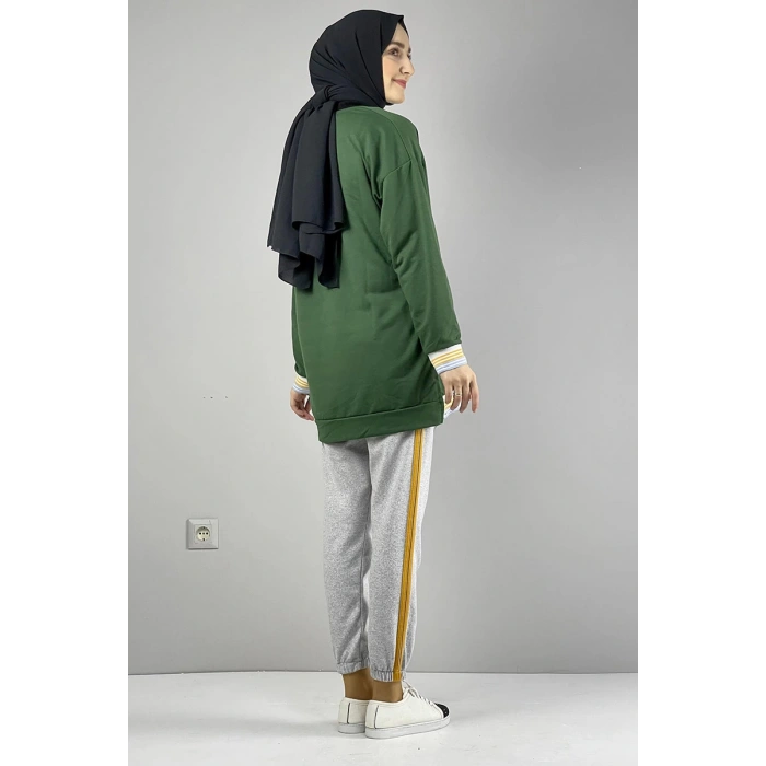 Moda Çizgi Desenli Tunik