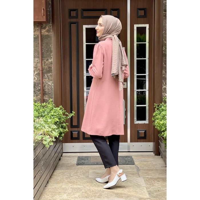 Moda Çizgi Desenli Tunik