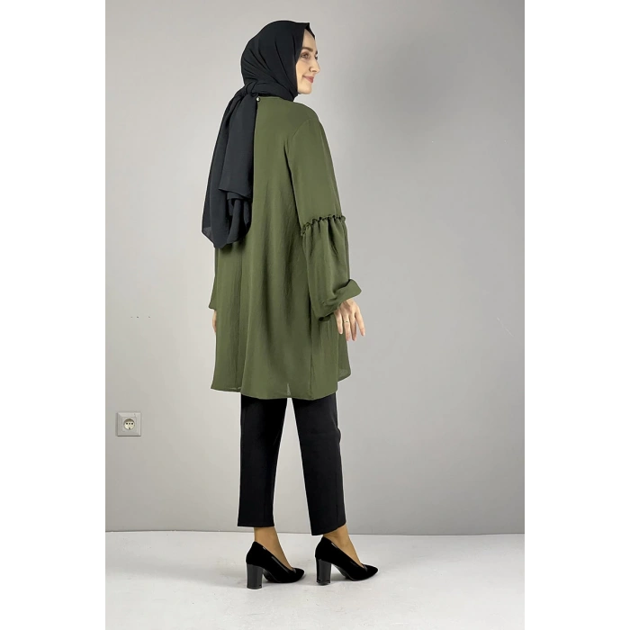 Moda Çizgi Desenli Tunik