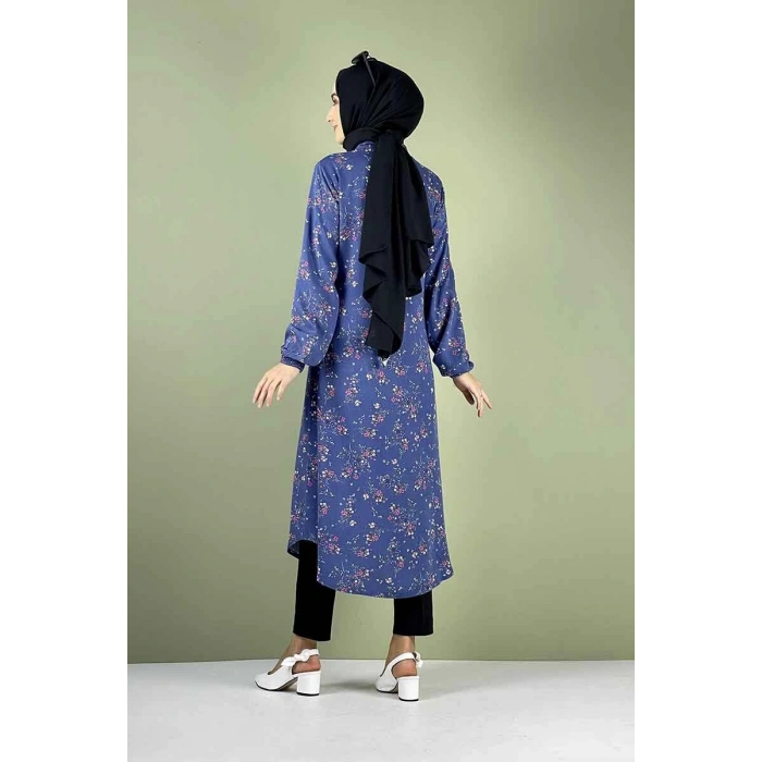 Moda Çizgi Desenli Tunik