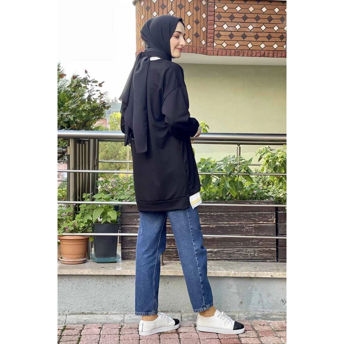 Moda Çizgi Desenli Tunik